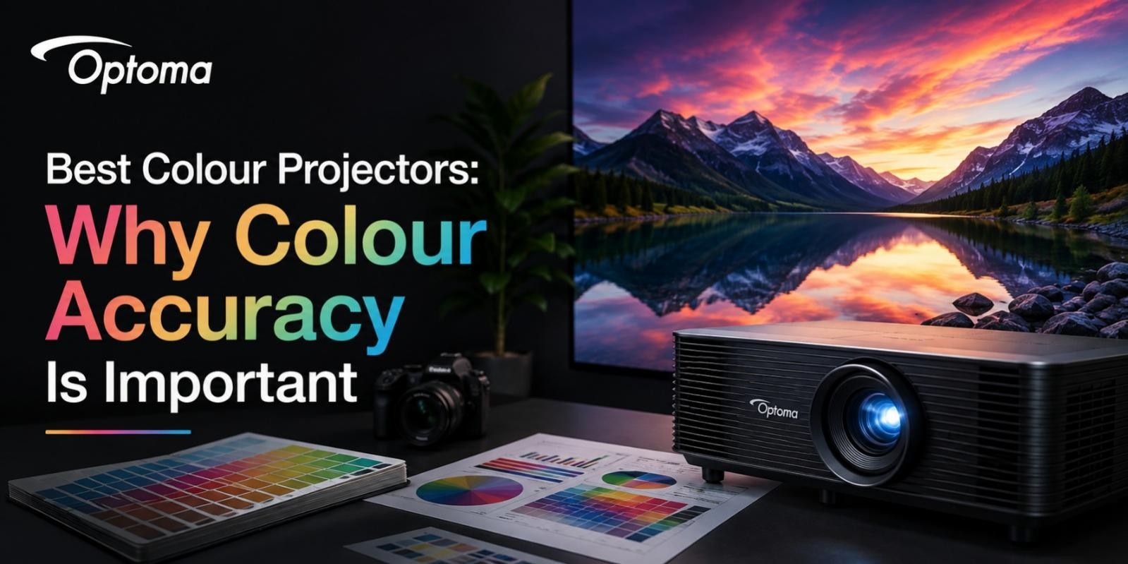 Colour projector with RGB laser