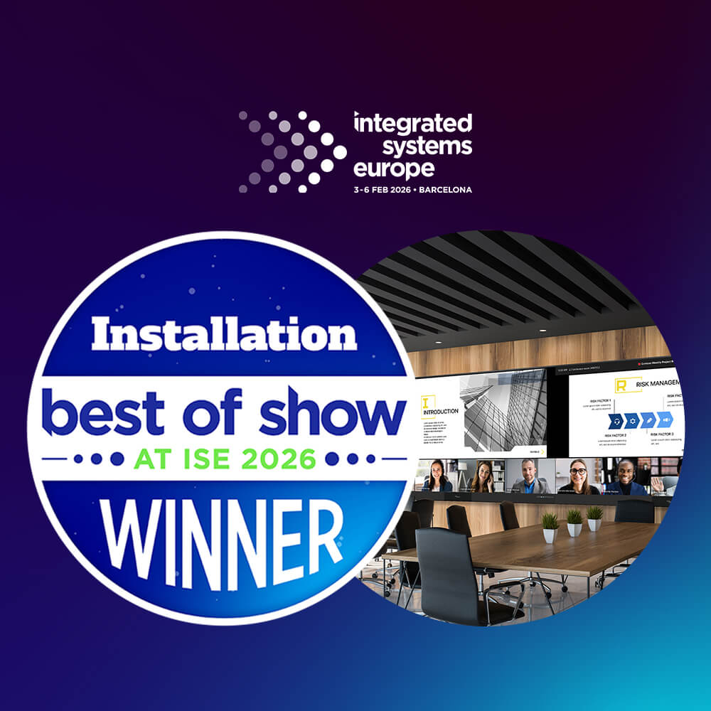 Optoma ProScene UWC196 winning Installation Magazine Best of Show award at ISE 2026