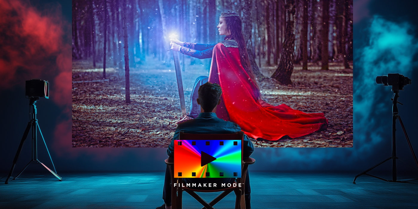 Filmmaker Modeに対応したOptoma UHR90DVの映画映像