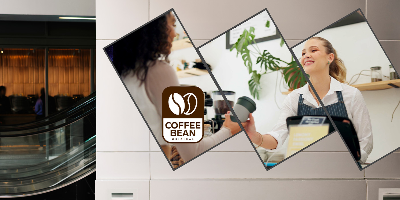 Angle-mounted digital signage array