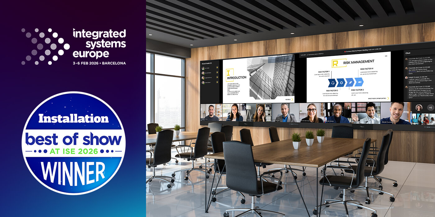Optoma ProScene UWC196 winning Installation Magazine Best of Show award at ISE 2026