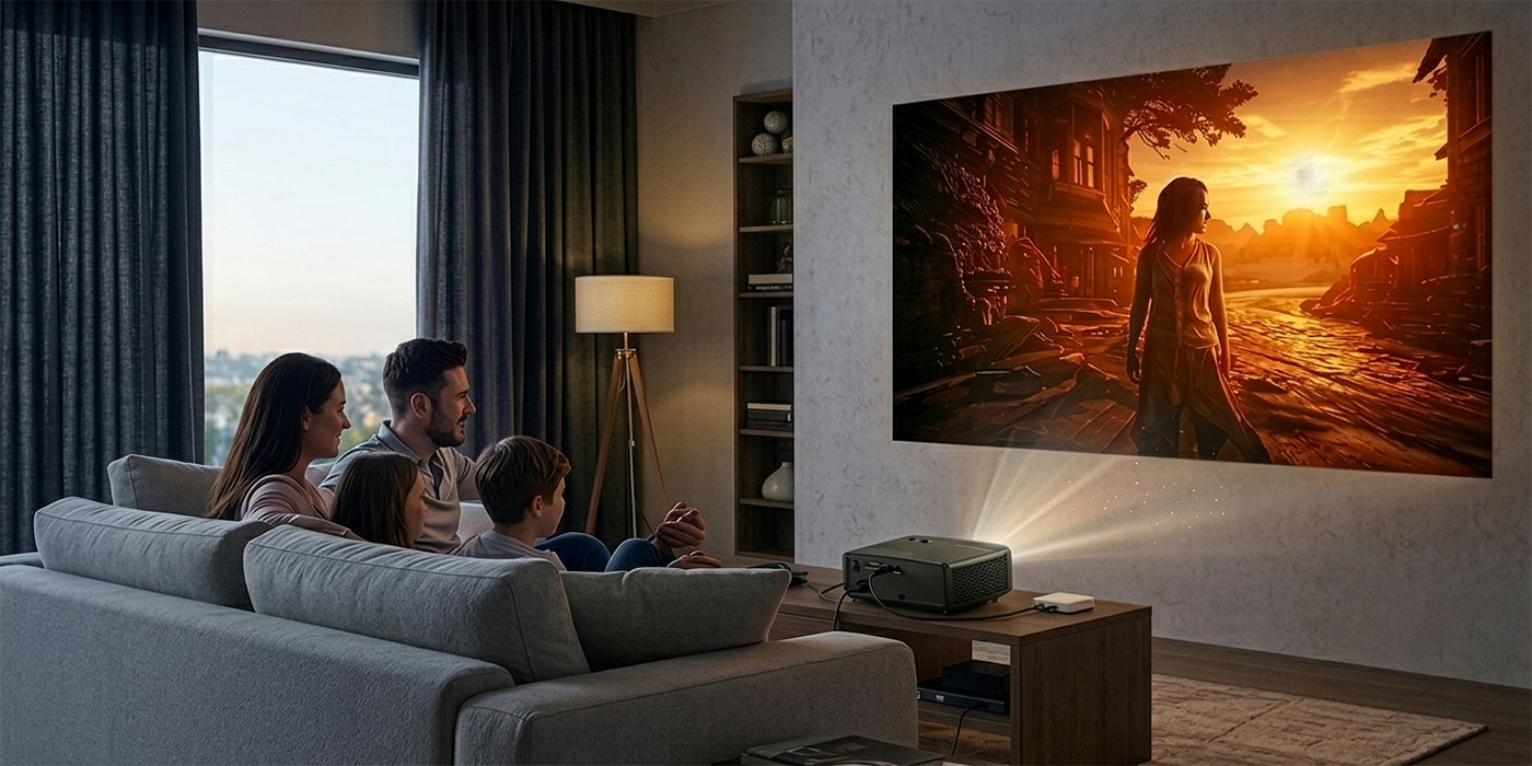 Optoma business projector delivers 4,500 high brightness for clear images in ambient light environments.