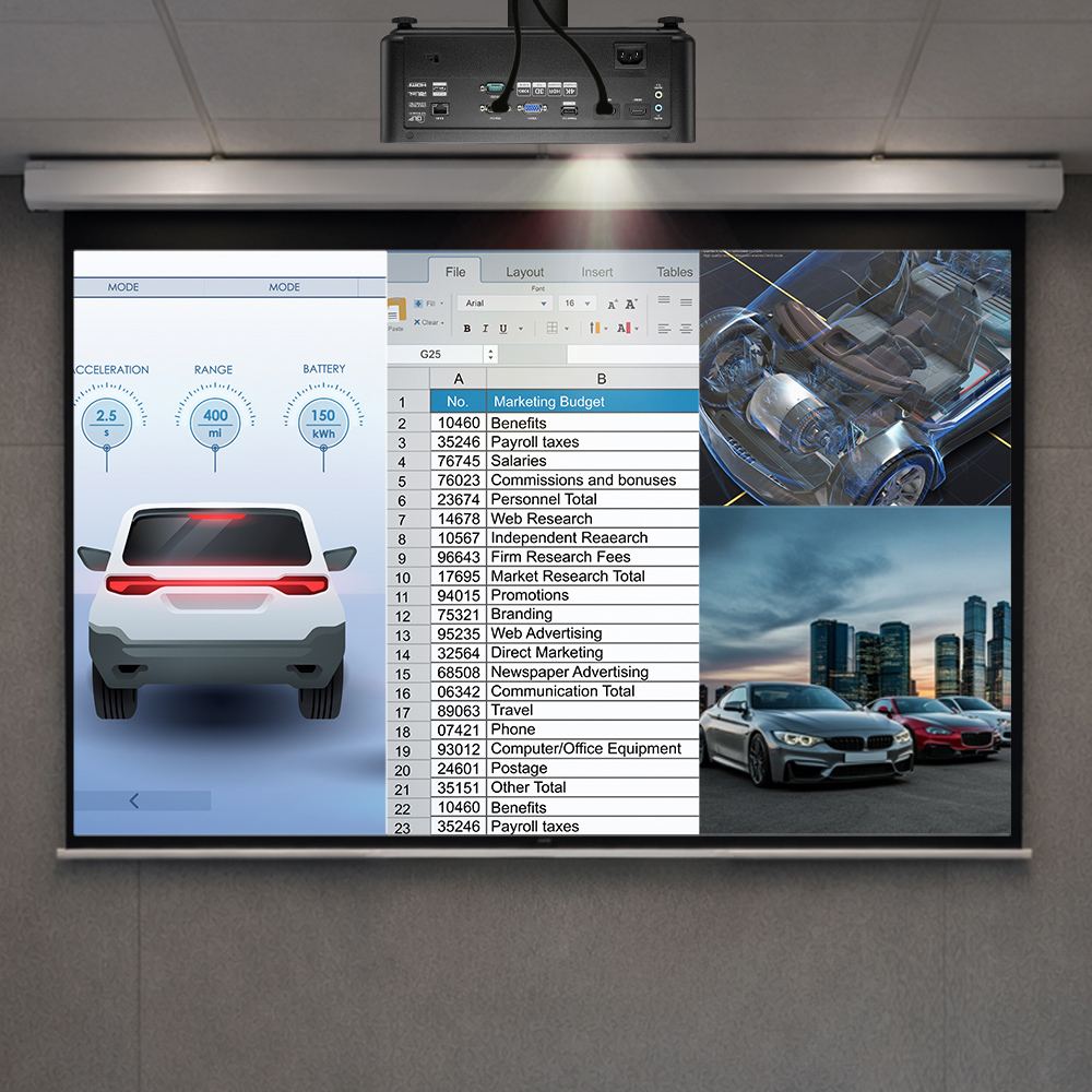LH351 pre-set modes supported by DLP technology for accurate and stable color performance