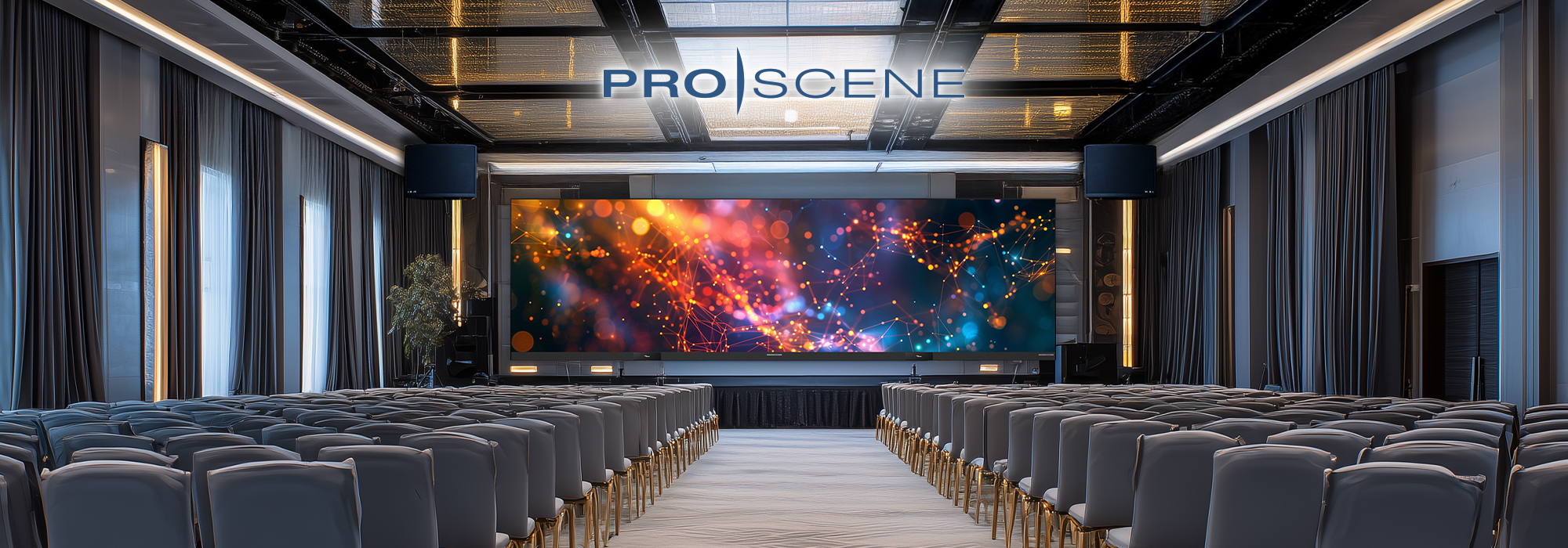 Optoma 296" all-in-one LED display installed in a lobby for impactful signage and professional visual presentation.