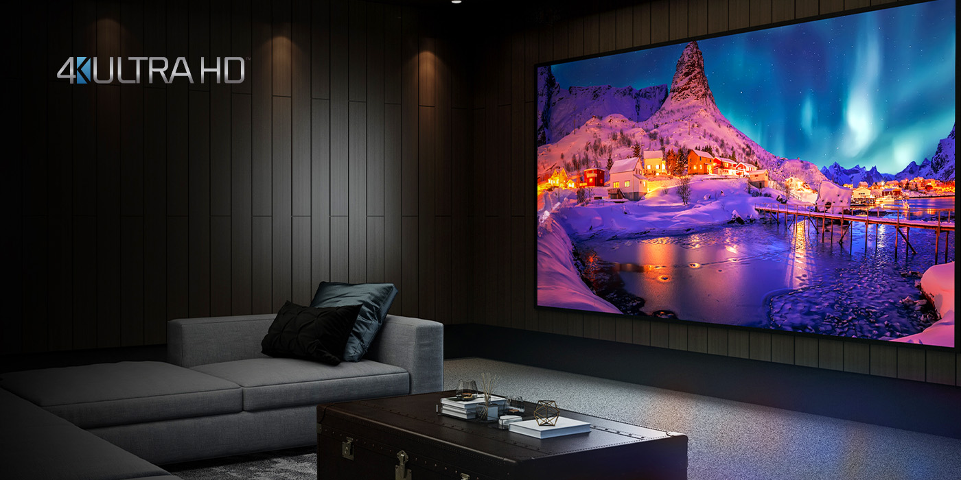 4K UHD sharp images for presentation 