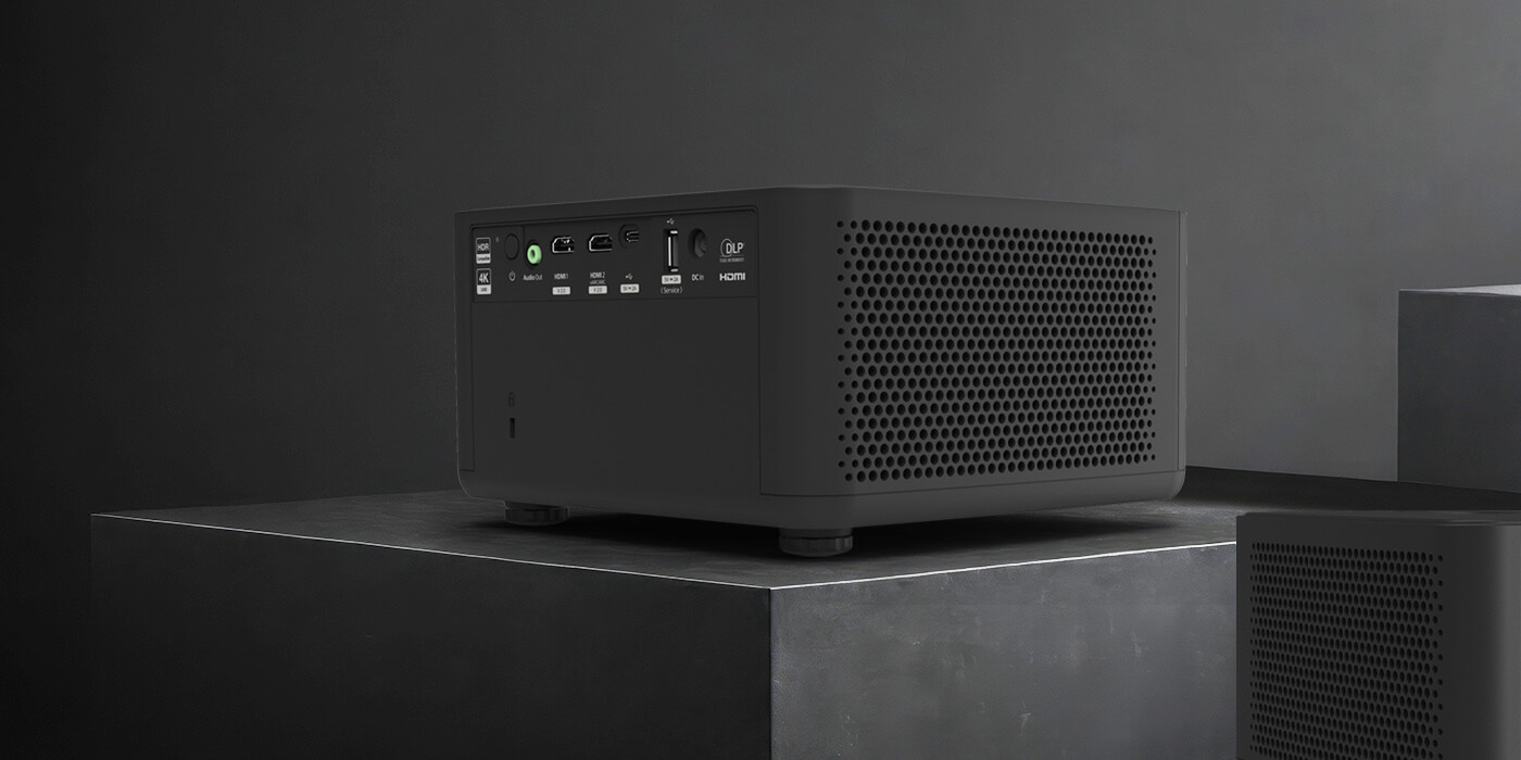 Back IO view of Optoma Photon Life 4K UHD projector