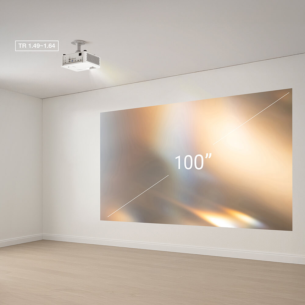 LH351 regular throw projector and flexible positioning for any environment