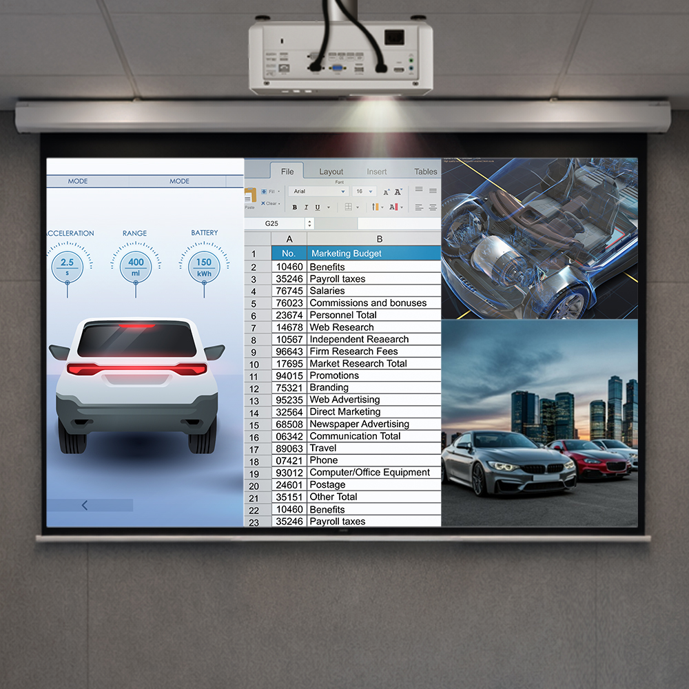 LH351 pre-set modes supported by DLP technology for accurate and stable color performance