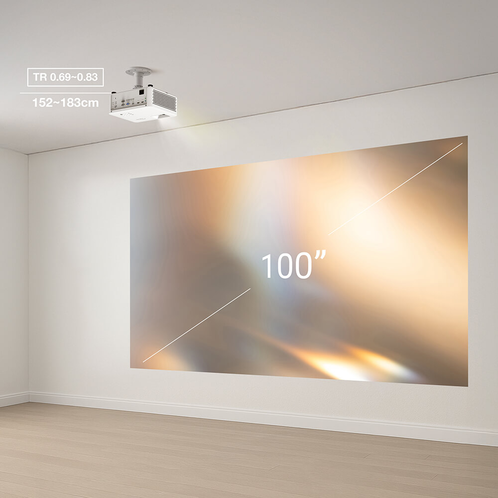 LH352ST short throw projector and flexible positioning for any environment