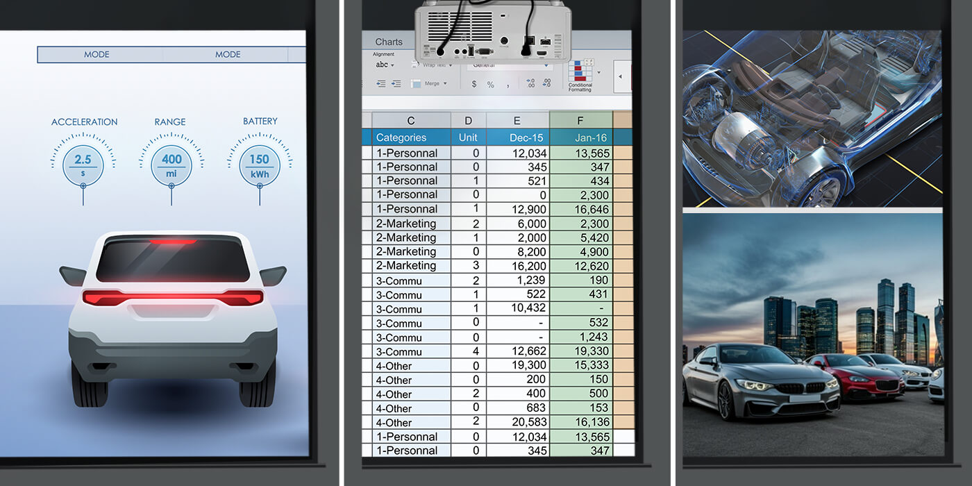 4K UHD sharp images for presentation 
